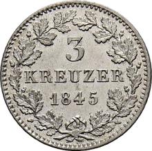 3 Kreuzer 1845   