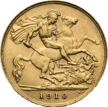 1/2 соверена 1910   