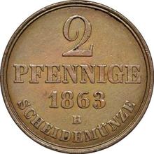 2 Pfennig 1863  B 