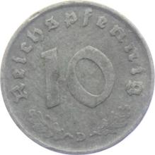 10 Reichspfennig 1942 D  