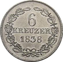 6 Kreuzer 1838   