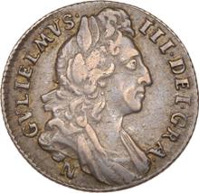 Sixpence 1696 N   "First laureated bust"
