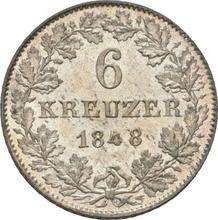 6 Kreuzer 1848   