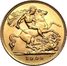 1/2 Sovereign 1908   