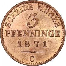 3 Pfennige 1871 C  