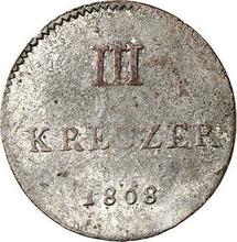 3 Kreuzer 1808  G.H. L.M. 