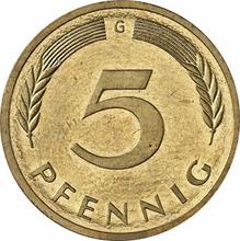5 Pfennig 1997 G  