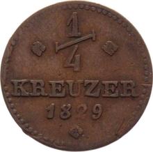 1/4 kreuzer 1829   