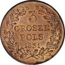 3 Grosze 1831  KG  "November Uprising"