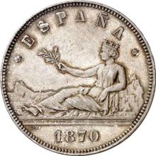 5 Pesetas 1870  SNM 