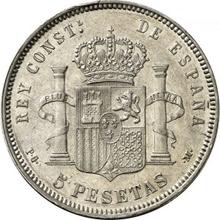 5 Pesetas 1890  PGM 