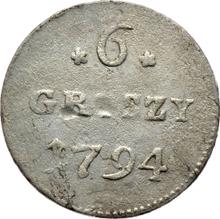 6 Groszy 1794    "Kościuszko Uprising"