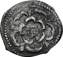 Halfpenny no date (no-date-1649)    "Rose"