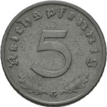 5 Reichspfennig 1942 G  