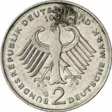 2 марки 1993 G   "Людвиг Эрхард"
