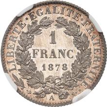 1 frank 1878 A  