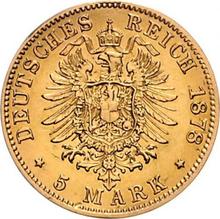 5 марок 1878 F   "Вюртемберг"