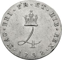 Fourpence (Groat) 1792   