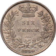6 Pence 1854   