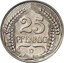 25 Pfennig 1910 D  
