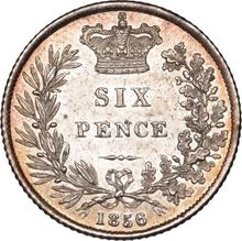 Sixpence 1856   