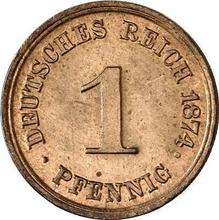 1 пфенниг 1874 G  