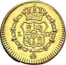 1/2 Escudo 1821 L JP 