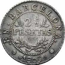 2 1/2 Pesetas 1809   