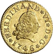 1/2 Escudo 1746 M AJ 