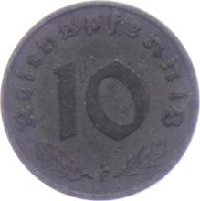 10 Reichspfennig 1942 F  