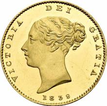 1/2 соверена 1839   