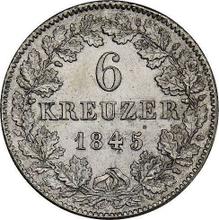 6 Kreuzer 1845   