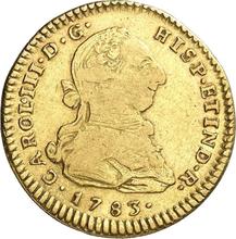 2 escudos 1783  MI 