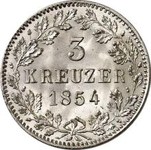 3 Kreuzer 1854   