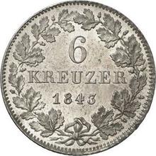 6 krajcarów 1843   
