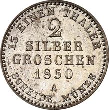 2 Silber Groschen 1850 A  
