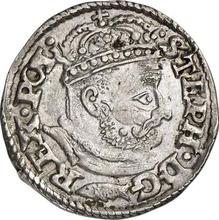 3 Groszy (Trojak) 1580    "Large head"