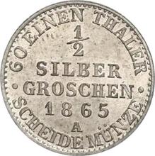 1/2 Silber Groschen 1865 A  