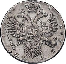 Rouble 1730    "The corsage is parallel to the circumference"