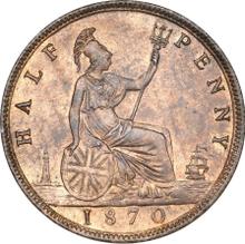 Halfpenny 1870   