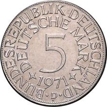 5 марок 1971 D  