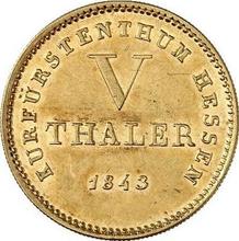 5 táleros 1843   