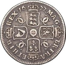 Shilling 1677    "Second laureate bust"