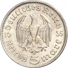 5 Reichsmark 1935 J   "Hindenburg"