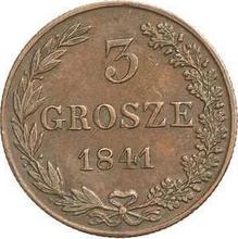 3 Grosze 1841 MW   "Fan tail"