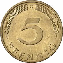 5 Pfennig 1973 G  