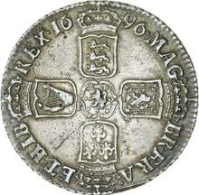 Shilling 1696 B   "First laureated bust"