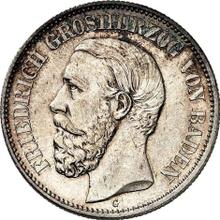 2 marcos 1877 G   "Baden"