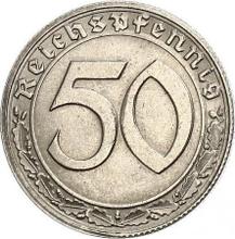 50 Reichspfennig 1938 D  