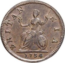 Farthing 1734    "Young Head"